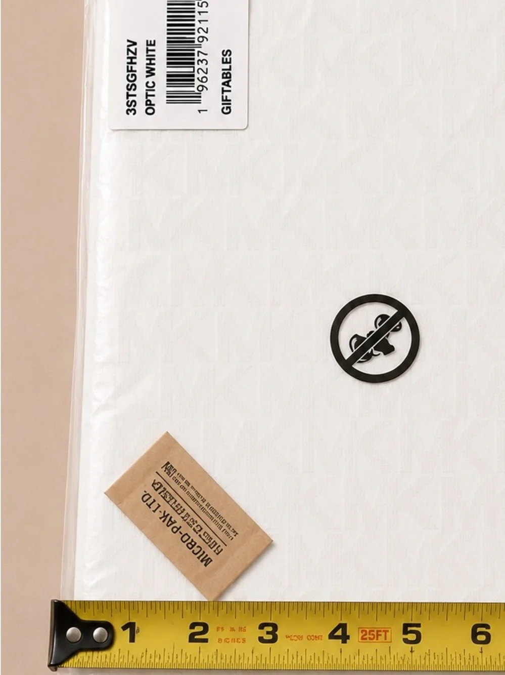 NWT Michael Kors White and Light Gray MK Monogram Notebook Journal
